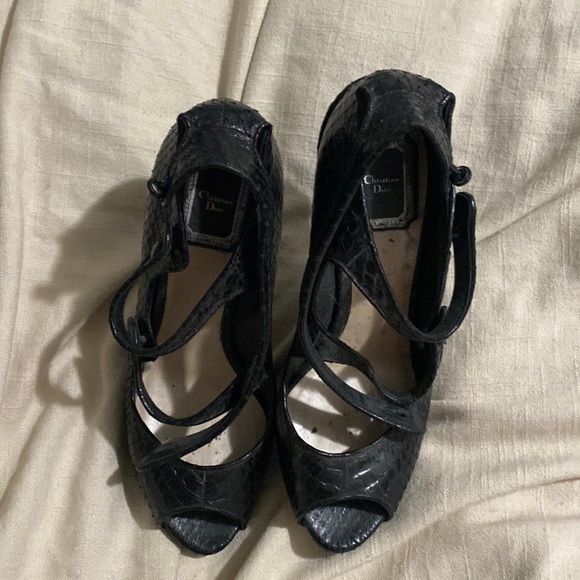 Christian Dior snake skin heels - Picture 4 of 5